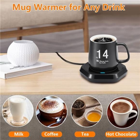 Smart Beverage Heating Plate Candle Wax Cup Warmer Electric Thermostat Coaster - Picture 5 of 7